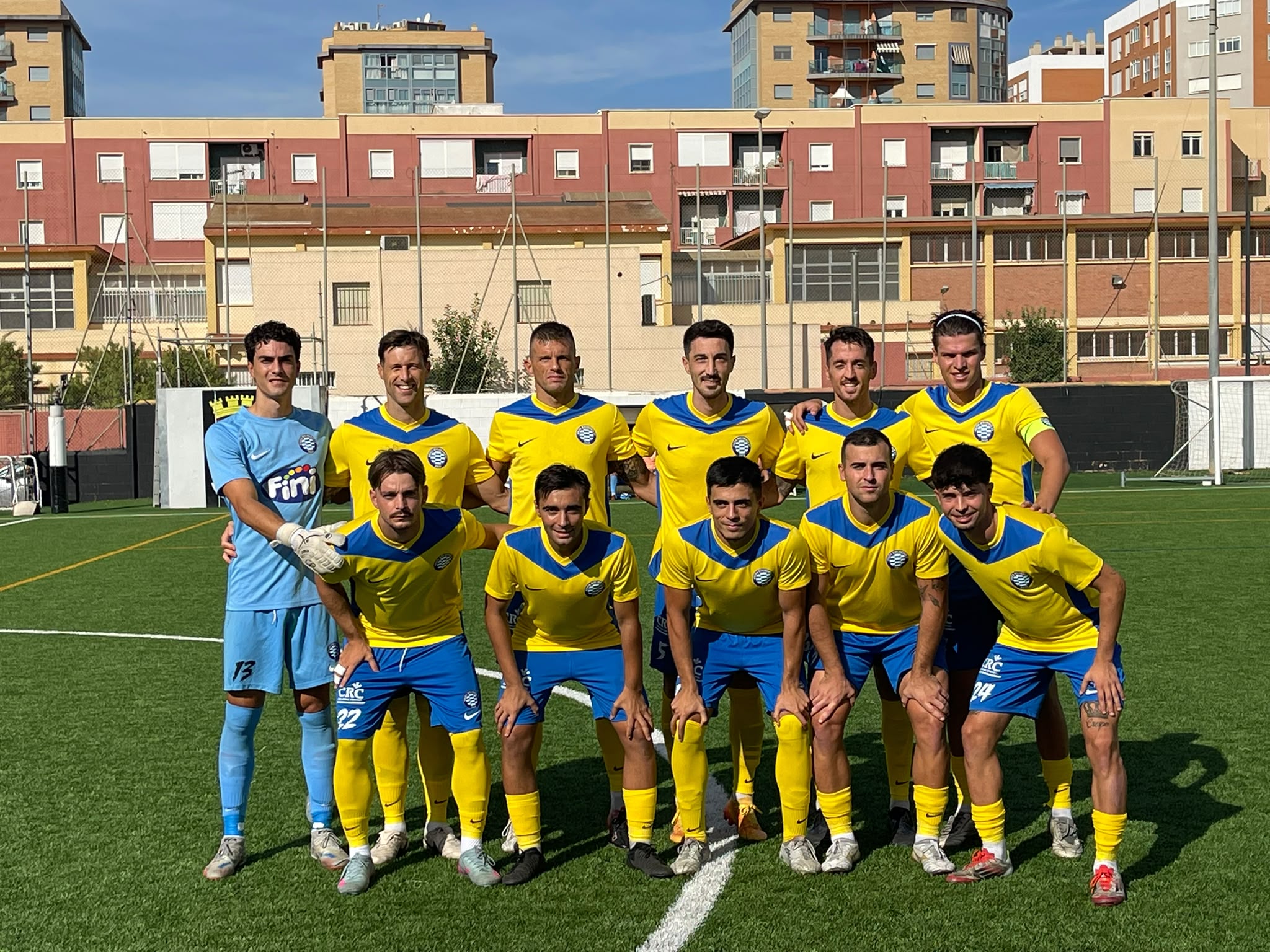 Jugadores del primer equipo durante un partido